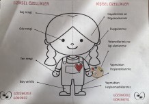 Fiziksel özellikler kız öğrenci için