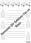 RAMAZAN AYI ŞİİR VE MANİ YAZMA BOYAMA
