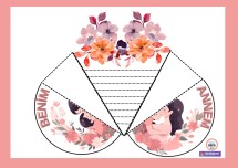 İLKOKUL DÜZEYİNDE ÖĞRENCİLERİN KOLAYCA YAPABİLECEĞİ KOLAY KES KATLA ANNELER GÜNÜ ETKİNLİĞİ