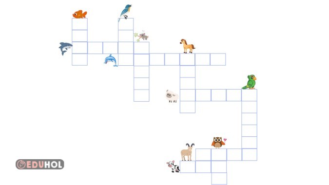 İngilizce hayvanlar resimli bulmaca