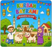 Kurban bayramu Boyama çalışması tek A4