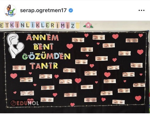 Annem beni gözümden tanır pano çalışması