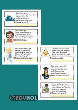 G sesi kısa okuduğunu anlama tek soru cevap