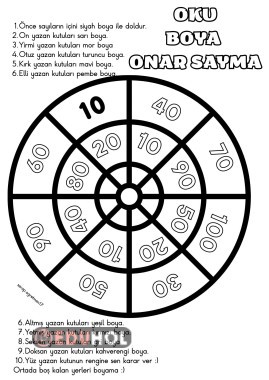 OKU-BOYA-ONAR SAYMA TEMALI