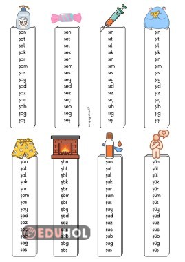 Ş sesi tüm üçlü heceler