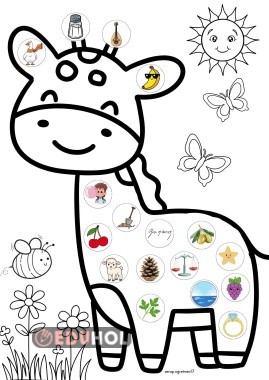 Z sesi Zürafa yapıştırma