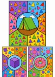 GEOMETRİK ŞEKİLLER BOYAMA