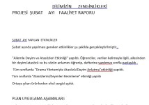 DİLİMİZİN ZENGİNLİKLERİ ŞUBAT AYI RAPORU