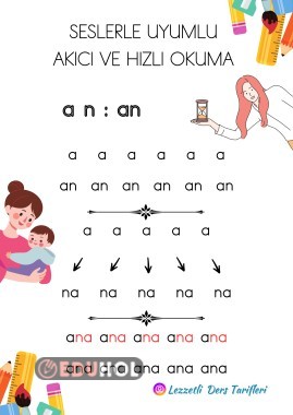🎯 Seslerle Uyumlu Akıcı ve Hızlı Okuma Etkinliği