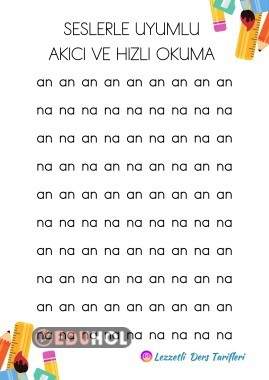 🎯 Seslerle Uyumlu Akıcı ve Hızlı Okuma Etkinliği