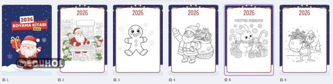 YENİYIL TEMALI BOYAMA KİTABI