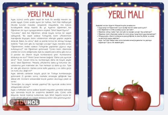 YERLİ MALI OKUMA ANLAMA METNİ&SORULAR