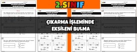 2.Sınıf Çıkarma İşleminde Eksileni Bulma(Çubuk Modeli)