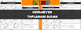 2.Sınıf Verilmeyen Toplananı Bulma(Çubuk Modeli)
