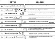 Dilimizin Zenginlikleri Projesi- Deyimler ve Anlamları 2