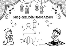 HOŞ GELDİN RAMAZAN BOYAMA 1