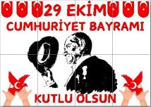 cumhuriyet bayramı posteri