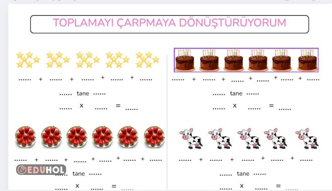 TOPLAMADAN ÇARPMAYA