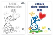 3 Aralık Dinya Engelliler Günü Boyama Sayfası