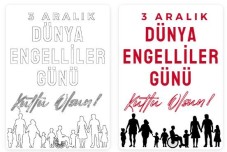 3 Aralık Dünya Engelliler Günü Boyama Sayfası