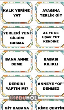 Anne Sözler Pankart Yapmalık Şablon