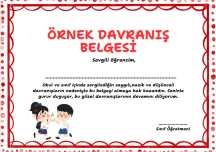 Örnek Davranış Belgesi Boş Şablon