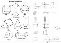 3. SINIF GEOMETRİK ŞEKİLLER VE CİSİMLER DEFTERE YAPIŞTIRMA  ETKİNLİĞİ