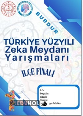 1. Sınıf İlçe Finali Cevap Anahtarı