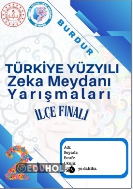 2. Sınıf İlçe Finali Cevap Anahtarı
