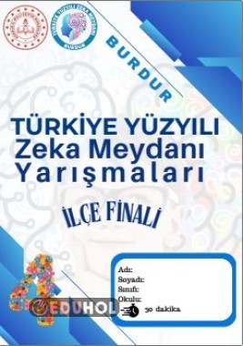 4. Sınıf İlçe Finali Cevap Anahtarı