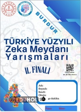 Zeka Oyunları İl Finali Cevap Anahtarı
