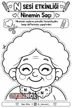 N SESİ - NİNEMİN SAÇI ETKİNLİĞİ (RENKSİZ)