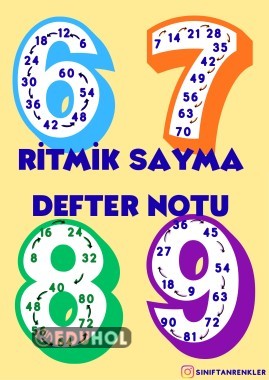 3.Sınıf Ritmik Sayma Defter Notu