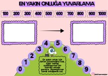 En Yakın Onluğa Yuvarlama ( 3 Basamaklı Sayılar)