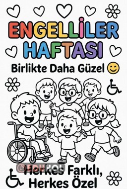 Engelliler haftası boyama sayfası