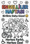 Engelliler haftası boyama sayfası