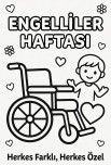 Engelliler haftası boyama sayfası
