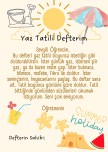 Yaz tatili defterim