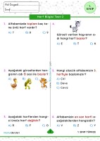 1. Sınıf Harf Bilgisi Test-2