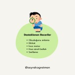 Okuduğunu Anlama Etkinlikleri