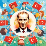 9 A4 23 Nisan Atatürk Posteri