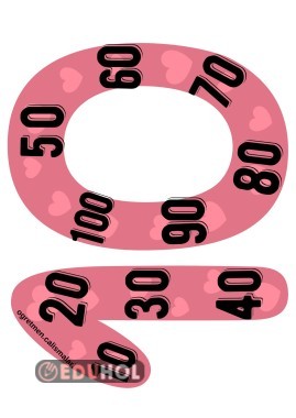 4 A4 Onar Ritmik Sayma Afiş Çalışması