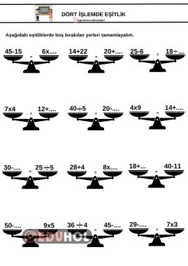 Dört İşlemde Eşitlik