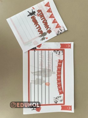 Maarifin Kalbinde Çocuk Atatürk'e Mektup Yazma Şablonu