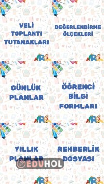 Öğretmen Dosyası İçerik Kapakları