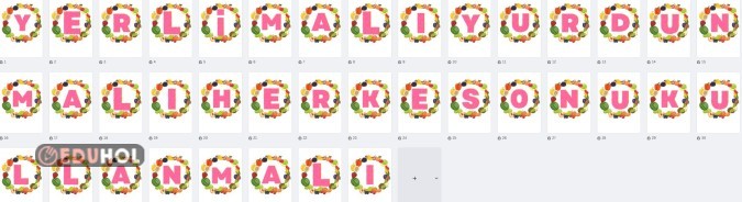 Yerli Malı Haftası Pano Yazısı