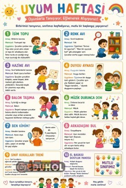 Okul Öncesi Uyum Haftası Oyunları