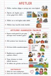 1. Sınıf Afetleri Tanıyalım Defter Notu