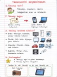 1. Sınıf Hayat Bilgisi Teknolojiyi Keşfedelim Defter Notu