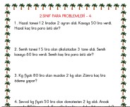 2.SINIF PARA PROBLEMLERİ 4
